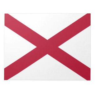 Staat der Alabama-Flagge Notizblock