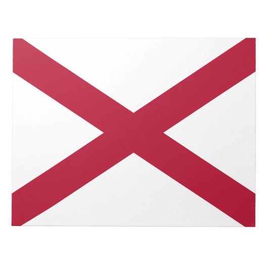 Staat der Alabama-Flagge Notizblock (Vorderseite)