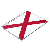 Staat der Alabama-Flagge Notizblock (Linke Seite)