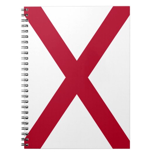 Staat der Alabama-Flagge Notizblock (Vorderseite)
