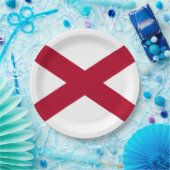 Staat der Alabama-Flagge Pappteller (Party)