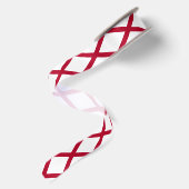 Staat der Alabama-Flagge Satinband (Rückseite)