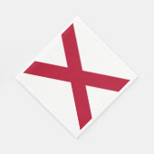 Staat der Alabama-Flagge Serviette (Ecke)