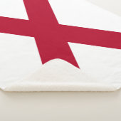 Staat der Alabama-Flagge Sherpadecke (3/4)