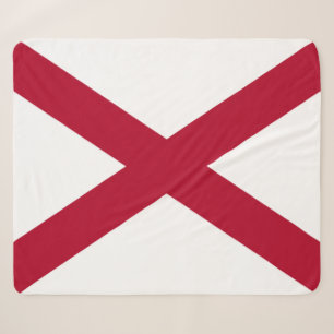 Staat der Alabama-Flagge Sherpadecke