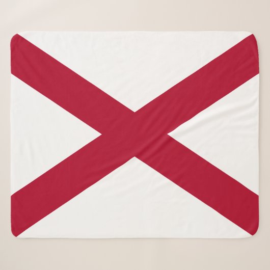 Staat der Alabama-Flagge Sherpadecke (Vorderseite (Horizontal))