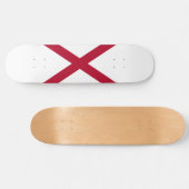 Staat der Alabama-Flagge Skateboard (Horizontal)