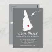 Staat der Ankündigung verschieben NEUE HAMPSHIRE-P Postkarte (Vorne/Hinten)