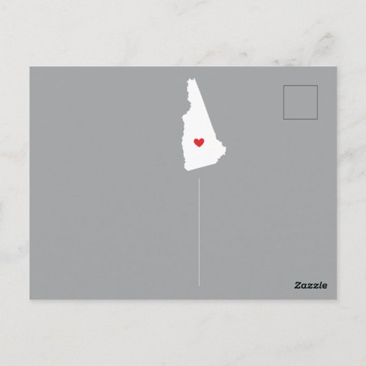 Staat der Ankündigung verschieben NEUE HAMPSHIRE-P Postkarte (Rückseite)