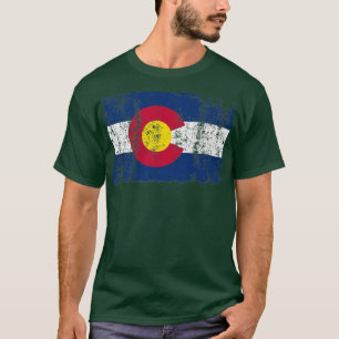 Staat der Colorado Flag T Shirt Geschenk für Männe