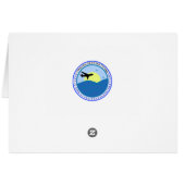 Staat der Delaware-Flagge (Rückseite Horizontal)