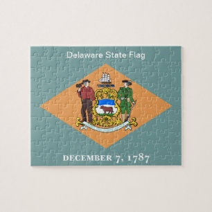 Staat der Delaware-Flagge 8x10 Puzzle