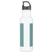 Staat der Delaware-Flagge Edelstahlflasche (Rückseite)