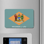 Staat der Delaware-Flagge Magnet