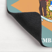 Staat der Delaware-Flagge Mousepad (Ecke)