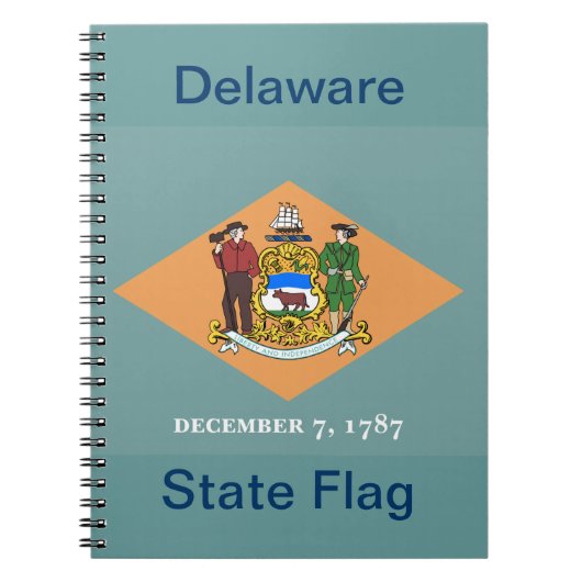 Staat der Delaware-Flagge Notizblock (Vorderseite)