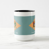Staat der Delaware-Flagge Tasse (Zentrum)