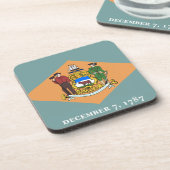 Staat der Delaware-Flagge Untersetzer (Linke Seite)