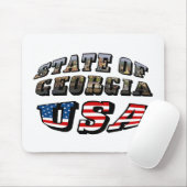 Staat der Fahne Georgiens und USA Mousepad (Mit Mouse)