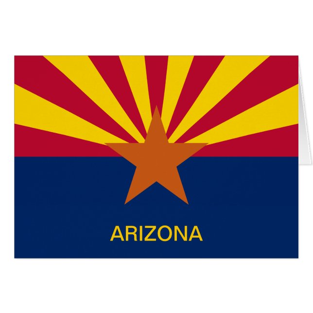 Staat der Flagge von Arizona (Vorderseite (Horizontal))
