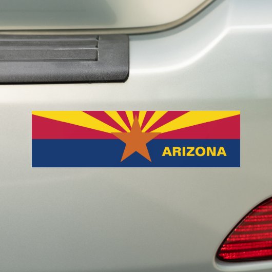 Staat der Flagge von Arizona Autoaufkleber (Auf Auto)