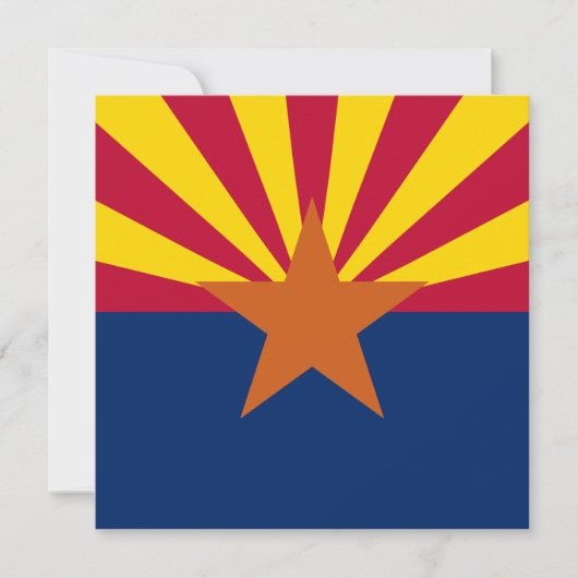 Staat der Flagge von Arizona Einladung (Vorderseite)