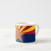 Staat der Flagge von Arizona Espressotasse (Vorderseite Rechts)