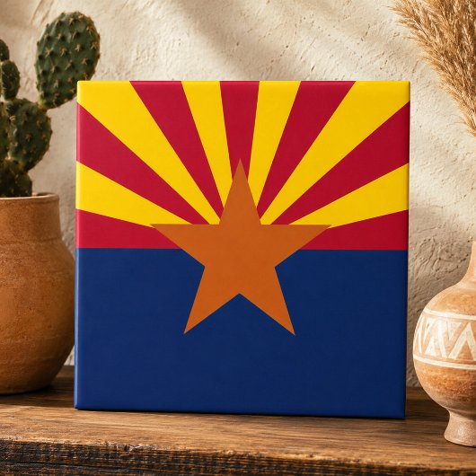 Staat der Flagge von Arizona Fliese