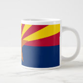 Staat der Flagge von Arizona Jumbo-Tasse (Rechts)