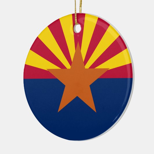 Staat der Flagge von Arizona Keramikornament (Links)