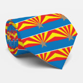 Staat der Flagge von Arizona Krawatte (Gerollt)