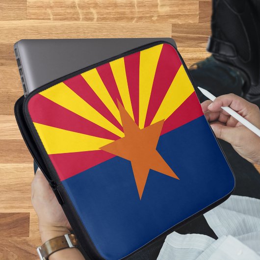 Staat der Flagge von Arizona Laptopschutzhülle