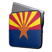 Staat der Flagge von Arizona Laptopschutzhülle (Vorderseite Links)