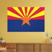Staat der Flagge von Arizona Leinwanddruck (Insitu (Wohnzimmer))
