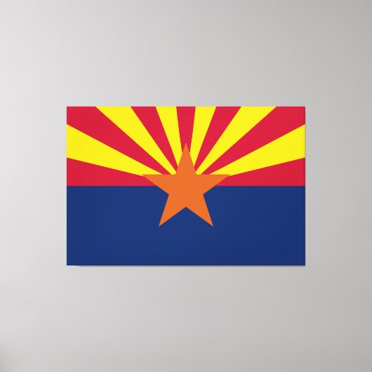Staat der Flagge von Arizona Leinwanddruck (Vorderseite)