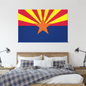 Staat der Flagge von Arizona Leinwanddruck (Insitu (Schlafzimmer))