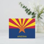 Staat der Flagge von Arizona Postkarte (Stehend Vorderseite)
