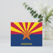 Staat der Flagge von Arizona Postkarte (Stehend Vorderseite)