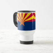 Staat der Flagge von Arizona Reisebecher (Vorderseite Links)