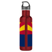Staat der Flagge von Arizona Trinkflasche (Rückseite)