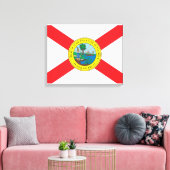 Staat der Flagge von Florida Leinwanddruck (Insitu (Wohnzimmer))