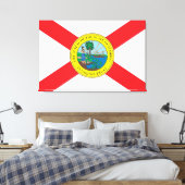 Staat der Flagge von Florida Leinwanddruck (Insitu (Schlafzimmer))