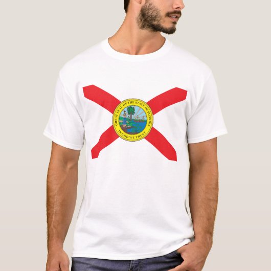 Staat der Flagge von Florida T-Shirt (Vorderseite)