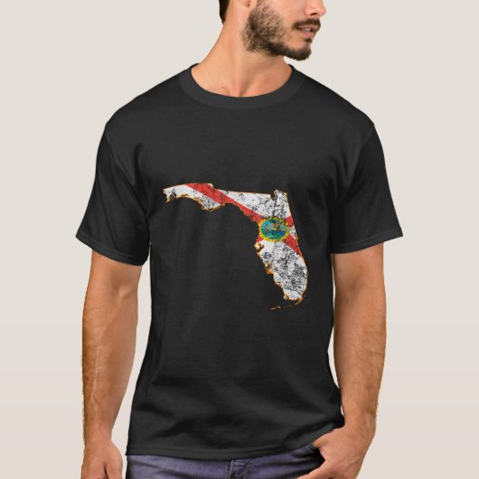 Staat der Flagge von Florida T-Shirt (Vorderseite)