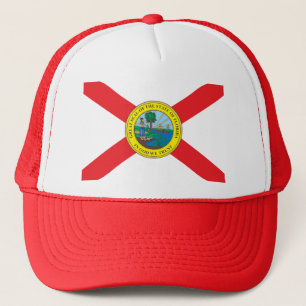 Staat der Flagge von Florida Truckerkappe