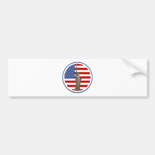 Staat der Freiheit in der US-Flagge Autoaufkleber