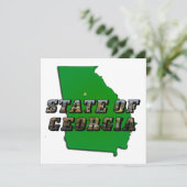 Staat der georgischen Karte und Bildtext (Stehend Vorderseite)