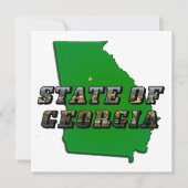 Staat der georgischen Karte und Bildtext (Vorderseite)