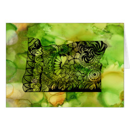 Staat der Grußkarte von Oregon