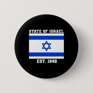 Staat der israelischen Flagge östlich. Unabhängigk Button